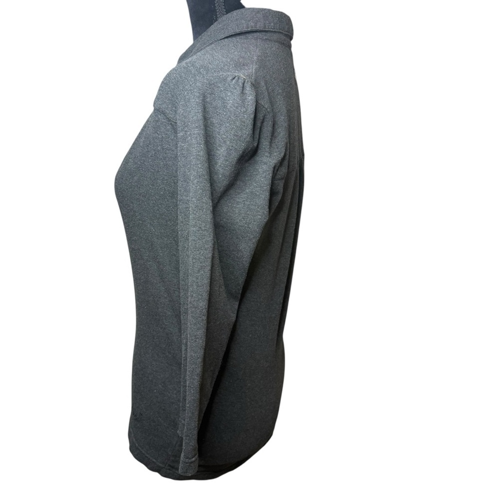 Kuhl Women's Gray knit half Button Shirt Small - Picture 6 of 11